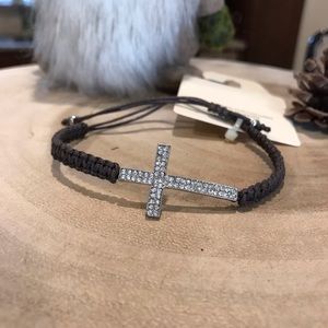 Crystal cross bracelet. New with tag!